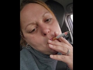 Smoking and mastubating on the road.