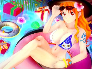 Luffy Fucks Nami Many Times to make her forget Sanji Until Creampie - One Piece Hentai Compilation