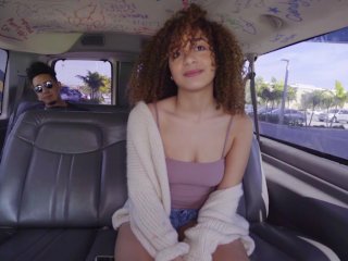 BANGBROS - 18yo Teen Mariah Banks Looking Super Cute, Riding Dick Like Champ In A Dank Van