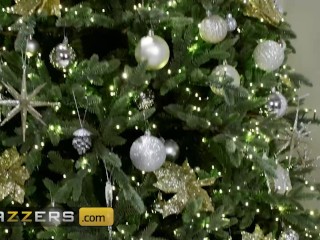 Brazzers - Charming Romi Rain Gets So Wet When Santa Watches Her Riding Her Husband's Cock
