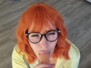 TruuTV Read head Kate with endless Throat POV dildo sucking