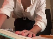 teacher JOI - if you can cum, i’ll give you an A+