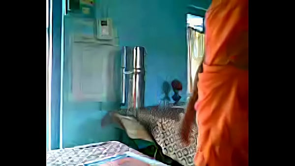 satin saree aunty