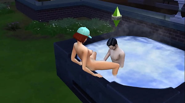 TS4 comendo a vizinha em quanto a mulher d.