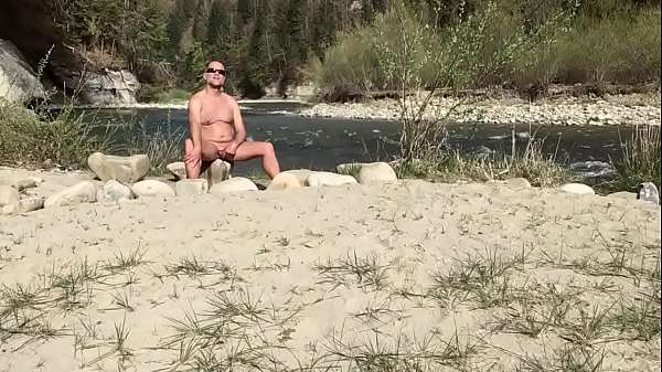 bear skinny-dipping