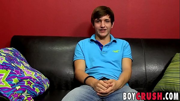 Gorgeous twink strokes his cock while dildoing his sweet ass