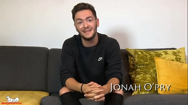 Jonah O'Pry licks his finger & begins playing with his ass