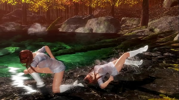 Kasumi and Phase-4 in Transparent Shirt No Bra | DOA6 Mod