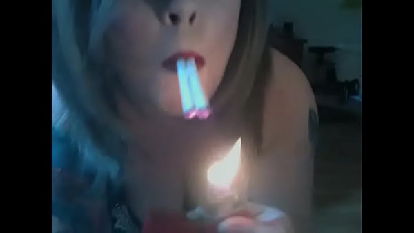 BBW British Mistress Tina Snua Smokes 2 Filterless Cigarettes At The Same Time