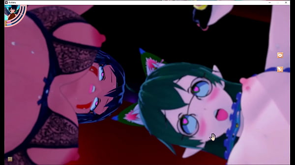 Catboy gets lucky with Threesome