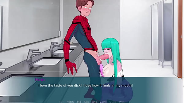 MORRIGAN AENSLAND HINN GIVES US A BLOWJOB IN CLASS GIRLS' BATHROOM - SexNote 0.15.0e