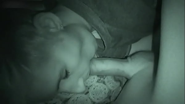 blonde sucks a dick in the night