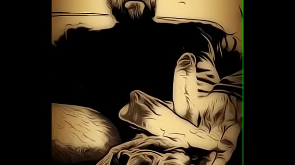 Homemade hentai clip of fetish sex and male masturbation with a white cock