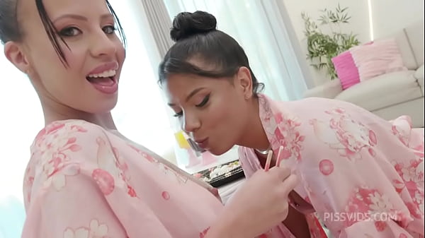 The Puke Geisha's starring Elisa Santos and Ob Slave a Intense Scene Doing Anal, Drinking and Piss