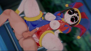 [FORTNITE x TADC] - POMNI "TRAPPED IN THE LOOP": Tied Up Digital Girl & Hardcore POV Spitroast (4K/60FPS) | (異世界ピエロわからせ)
