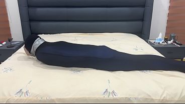 Shoe Sniffing Slave Encased in Pantyhose Prison and Verbaly Humiliated