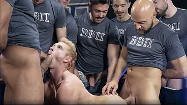 FEED ME! Hungry hole begging for cock! Grayson Cole's drippy frat-cunt GANGBANGED by Adam Snow, Andrew Skylar, Caden Dior, Christopher White, Cyrus Stark, Grayson Cole, Lucky Cruz, Marcus McNeill, Nico Coopa, Rocky Steer