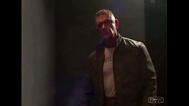 Submissive faggot sucks his master's dick.