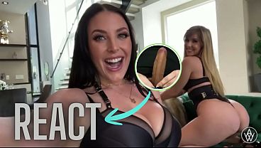 React: ANGELA WHITE - Hot Threesome with Lena Paul and Johnny Sins