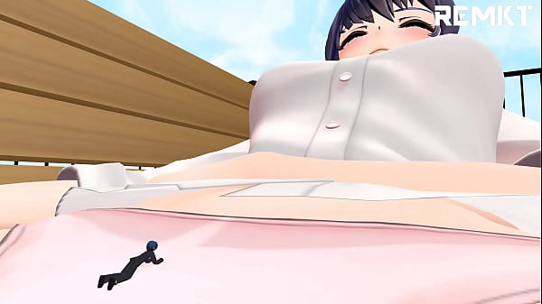 (MMD Giantess) After School Confession