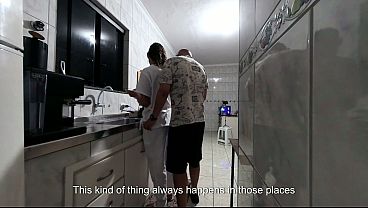 The maid's creampie routine at her new job.