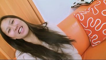 Beautiful Asian with black hair Nagisa Fukushima went to the guy's house to warm him