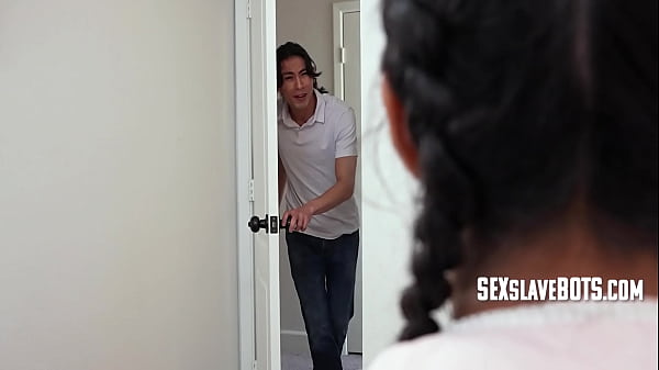 Stepbro Mods Stepsister's Play Bot & She Starts Eating Out Her Owners Pussy | SexSlaveBots