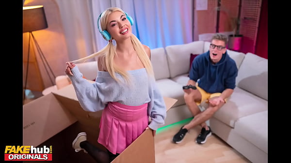 Free Use Mail Orde Girl with cute natural teen body plays video games and gets a creampie starring blonde Belgian babe Luna Wolf - FAKEhub