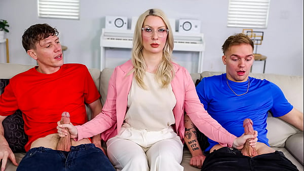 Lonely Stepmom Getting Freeuse Comforted by Their Two Stepsons - Cncmilf