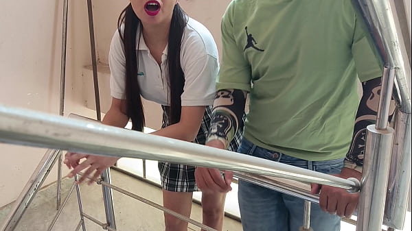 Indian Desi school viral mms video student's fuck very hard teen girl first time anal hole tight pussy sucking dick in school