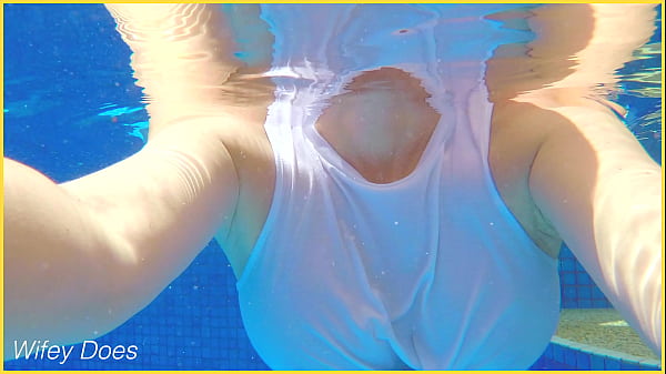 Wifey goes braless in the hotel pool | COMPILATION