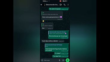 Sharon y un desconocido de un Grupo de WhatsApp viene a mi casa mientras mi esposo trabaja me da verga y unas ricas mamadas de culo todo termina grabado por una camara oculta me convert&iacute_ en su puta