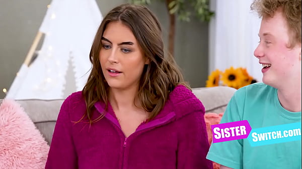 Tale Of Two Cute Step Sisters In PJ's Who Swap