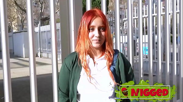 Young amateur redhead babe Natalyy Hot is ready and eager to try a BLACK DUDE!