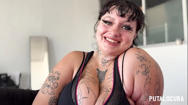 PutaLocura - G&oacute_tica tetona BBW Deedee hablando y follando duro con Torbe