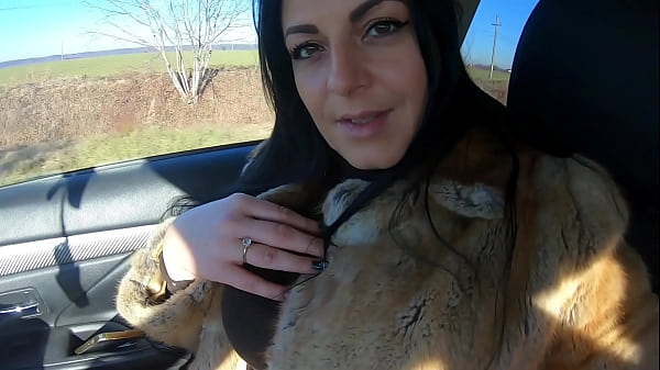 Preview - Cheating wife goes fur-coat shopping with her husband's friend. She will suck his cock out-door 221