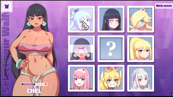 Waifu Hub [PornPlay Parody Hentai game] Emilia from Re-Zero couch casting - Part1 first time porn shooting for that innocent elf