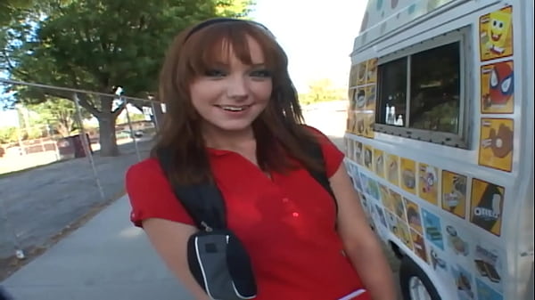 horny ice cream man is fucking in his van