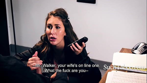 Boss Talks To Wife While He Fucks Teen Intern | SuchTaboo