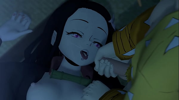 Zenitsu se folla a Nezuko mientras el huev&oacute_n de Tanjiro est&aacute_ mimiendo