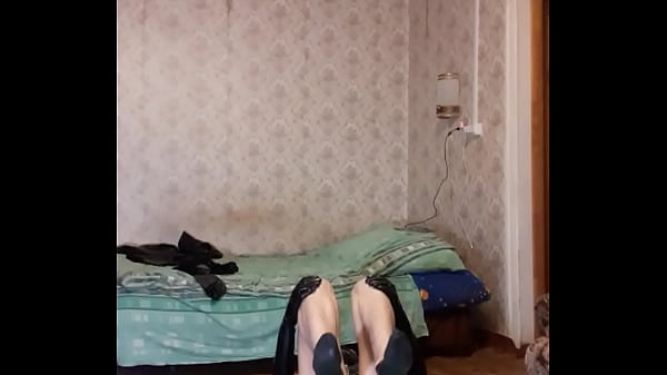 guy gymnastics in black leather leggins