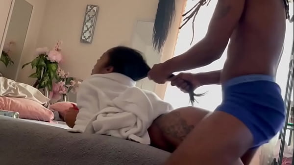 Pull my Hair daddy it gets my pussy wetter