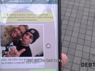 DEBT4k. Lucky man has unforgettable sex with hottie with big debts