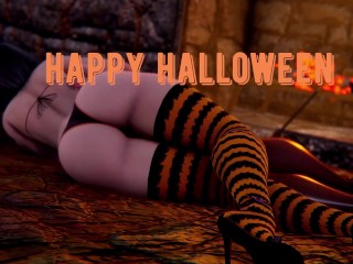 Futa Halloween Hinata Fucks Sarada [Futanari]