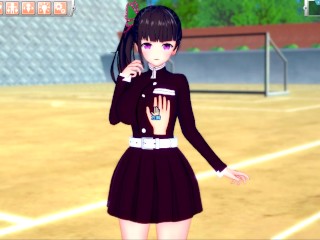 【エロゲーコイカツ！】鬼滅の刃 栗花落香奈乎3DCG巨乳アニメ動画[Hentai Game Koikatsu! Demon Slayer Kanao Tsuyuri(Anime 3DCG Video)