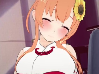 【にじさんじ 本間ひまわり(巫女)】本間ひまわり(巫女)がふたなりオナニーで絶頂するだけ