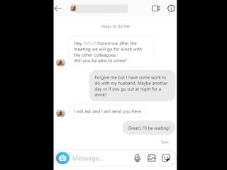 Cheating wife texts Instagram and sends snapchat videos to lover