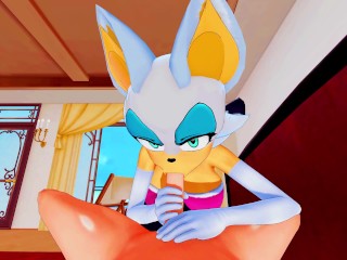 Sonic X: POV Rouge The Bat 3D Hentai