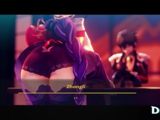  Raiden Shogun gets Roughly fucked in a Full Vaginal Nelson - Genshin Impact 60FPS