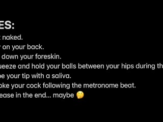 CUM TWICE CHALLENGE JOI WITH METRONOME